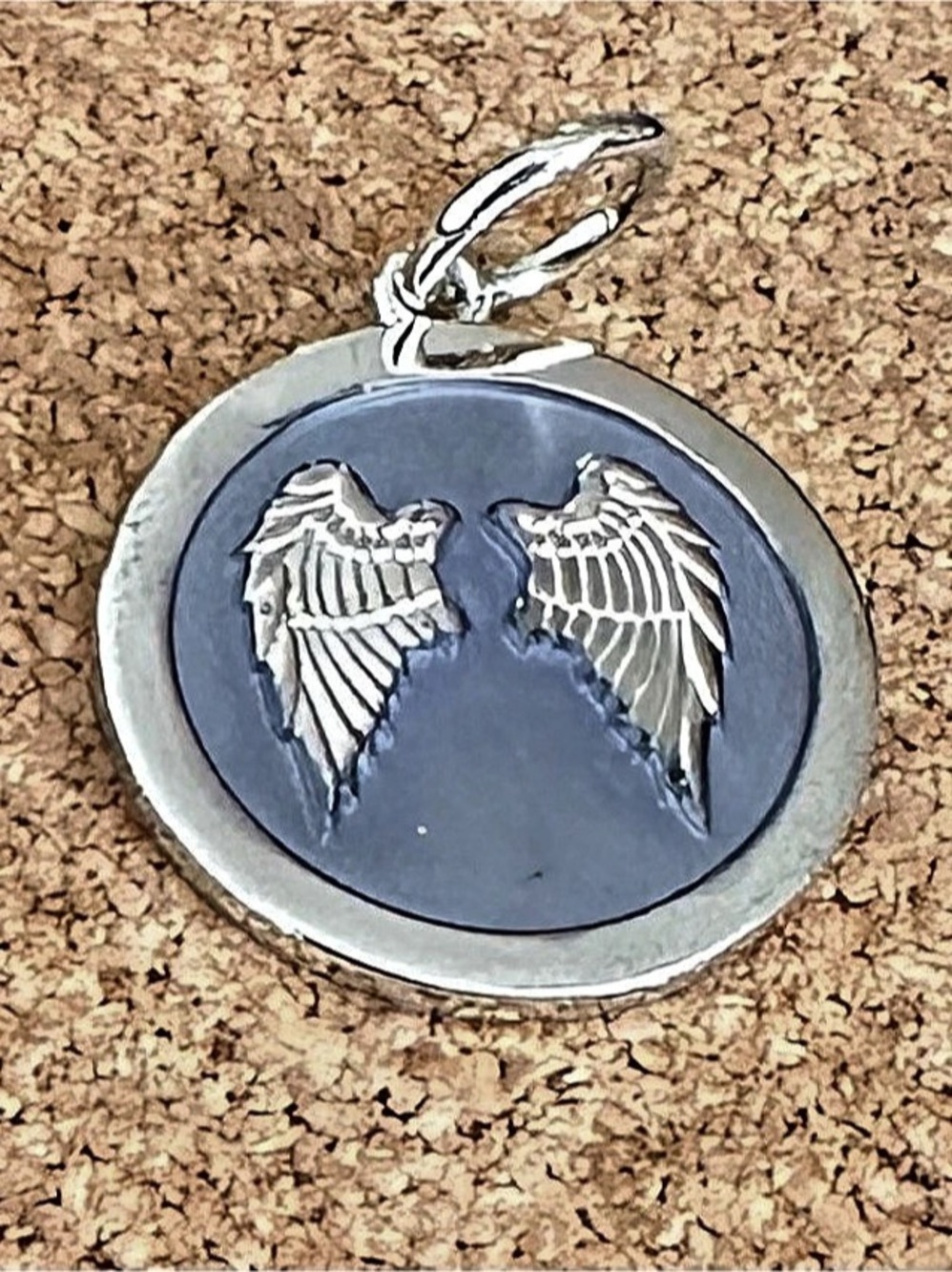 Lola & Co. Angel Wings Pendant in Sterling Silver; NWT, Sz. Medium
